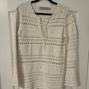 Cream Crochet Knit